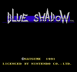 Blue Shadow (Europe) Title Screen